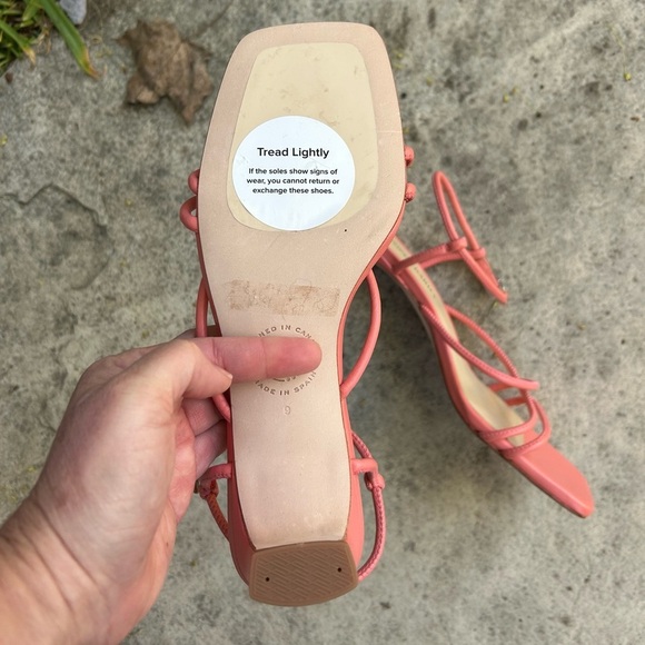 Poppy Barley Harley Heeled Sandal, Cantaloupe, BNWOB, size 9 - Picture 9 of 11